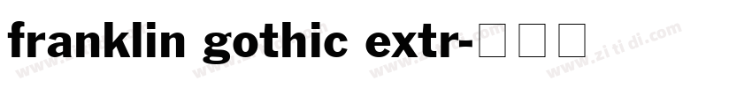 franklin gothic extr字体转换